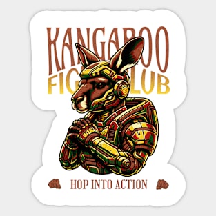 Kangaroo Fightclub Sticker